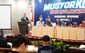 Calon Tunggal, Erianto Mahmuda Didapuk Ketua Terpilih KONI Padang dengan Aklamasi