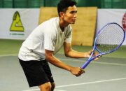 Mursyid Alfikri Raih Pengalaman Perdana di Kejurnas Tenis Senior TDP Piala Kapolda Sumbar