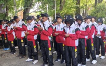 Hanya dengan Modal Kemauan dan Doa, Kontingen POPNas Sumbar Dilepas ke Jakarta