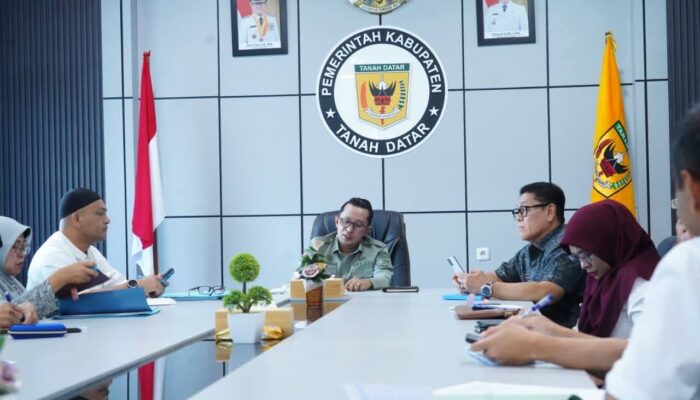 Bupati Eka Putra Ikuti Rakor Bersama Satgas Rekonstruksi Pascabencana