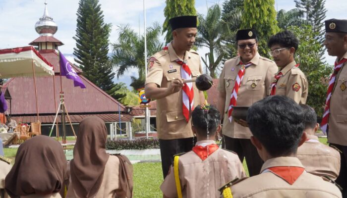 Wabup Ahmad Fadly Hadiri Pelantikan Saka Bhayangkara Polres Tanah Datar