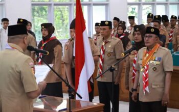 Kakwarda Gerakan Pramuka Sumbar Lantik Eka Putra Jadi Kamabicab Tanah Datar