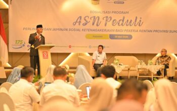 ASN Peduli Diluncurkan, Gubernur Mahyeldi Soroti Jutaan Pekerja Rentan Belum Terlindungi
