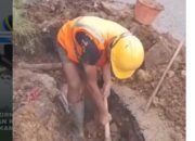 Kebocoran Pipa DN 200 PVC Ganggu Pengaliran Air Perumda AM Kota Padang di Sejumlah Wilayah