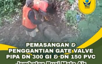 Tingkatkan Tekanan Air, Perumda Air Minum Kota Padang Lakukan Penggantian Gate Valve di Mata Air
