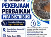 Perumda Air Minum Padang Perbaiki Pipa Bocor di Ulu Gadut, Sejumlah Wilayah Berpotensi Terdampak