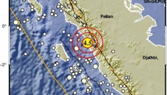 Gempa M4,5 Guncang Padang Pariaman, BMKG Pastikan Tidak Berpotensi Tsunami