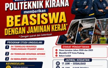 Pemko Padang Buka Beasiswa Padang Juara ke Politeknik Kirana, Lulus Berpeluang Kerja di Lion Group