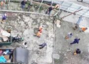 Wako Ramlan Pimpin Pelaksanaan Gotong Royong Bersama  di Kawasan Gedung Pasar Banto