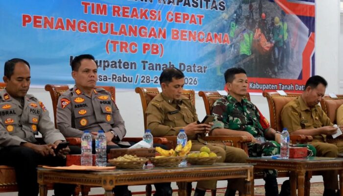 Pemkab Tanah Datar Perkuat Kapasitas Tim Reaksi Cepat Lintas OPD