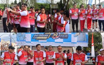 Bhayangkara Fun Run 2026 Meriah, BRI dan Polres Padang Panjang Ajak Masyarakat Hidup Sehat