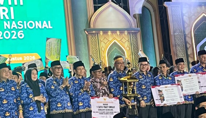 Tiga Kali Berturut-turut, Kafilah Korpri Sumbar Pertahankan Juara Umum MTQ Nasional