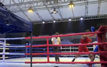 Menang TKO Ronde Kedua, Petinju Bukittinggi Kalahkan Petinju Agam di Porprov XVI